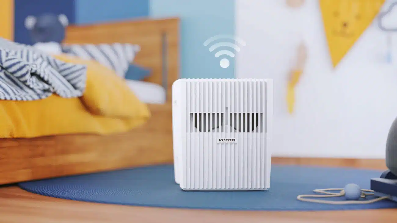 umidificator Venta AH530 pentru aer uscat în casă, recomandat pentru living